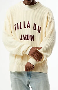 Pacsun Villa Du Jardin Ribbed Knit Crew Neck Sweater