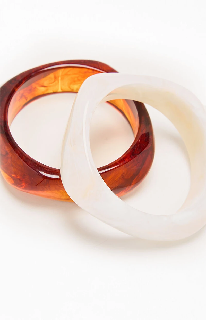 LA Hearts 2 Pack Resin Bangles