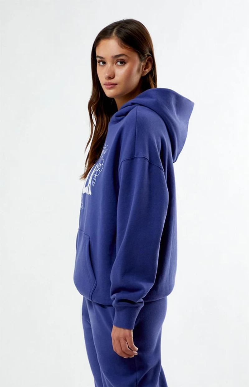 Your Favorite LA Chainstitched Floral Oversized Hoodie