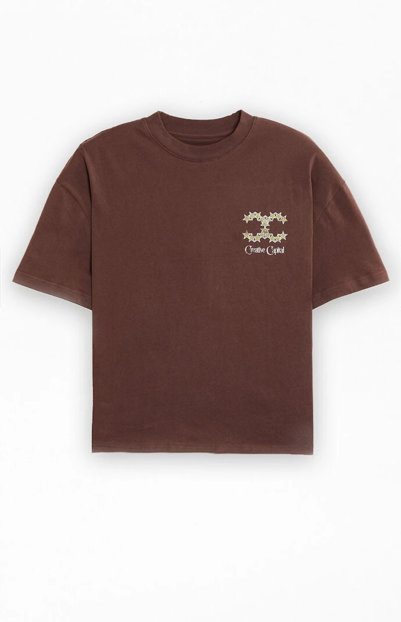 Pacsun Creative Capital Cropped Boxy T-Shirt