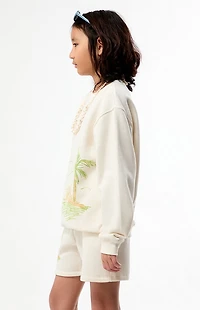 Pacsun Kids Palm Tree Baggy Sweat Shorts