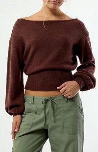 Your Favorite Harley Off-The-Shoulder Sweater
