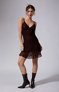 Third Charm Anya Lace Mini Dress
