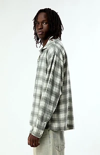 Pacsun Tan Plaid Nola Long Sleeve Shirt