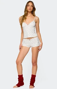 Edikted Viola Floral Lacey Tank Top