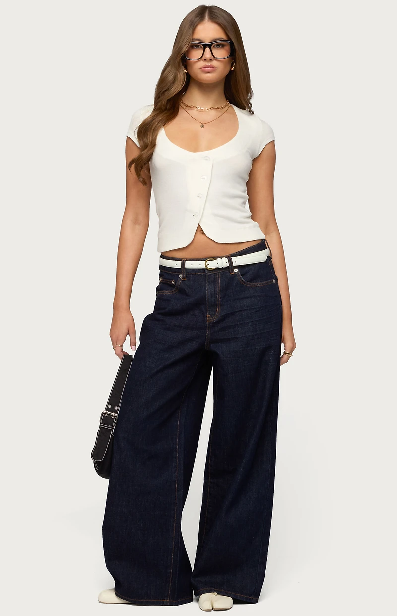 Edikted Juanita Low Rise Baggy Jeans