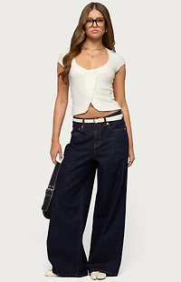 Edikted Juanita Low Rise Baggy Jeans