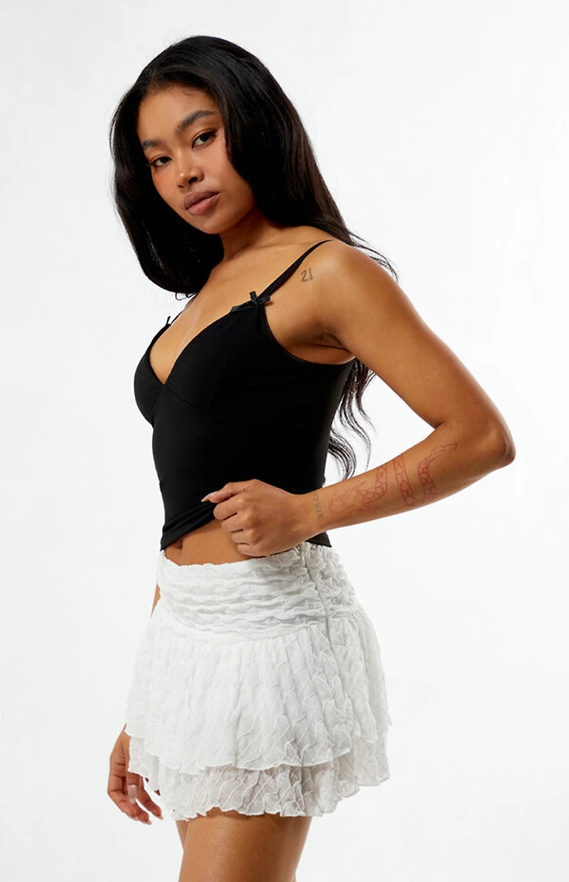 Your Favorite Layered Lace Mini Skirt