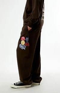 True Religion Vintage Patch Baggy Jogger Sweatpants