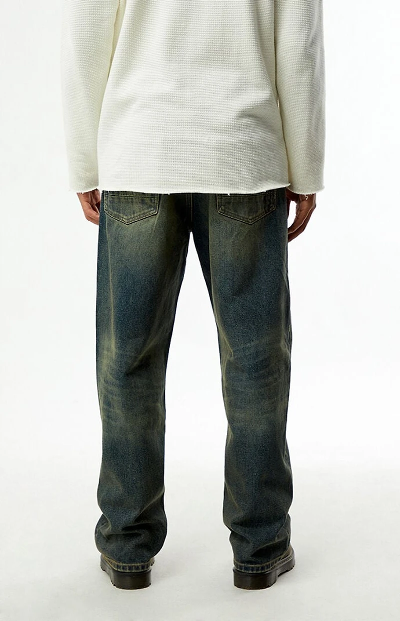 Pacsun Dylan Baggy Jeans Dark Blue Tint
