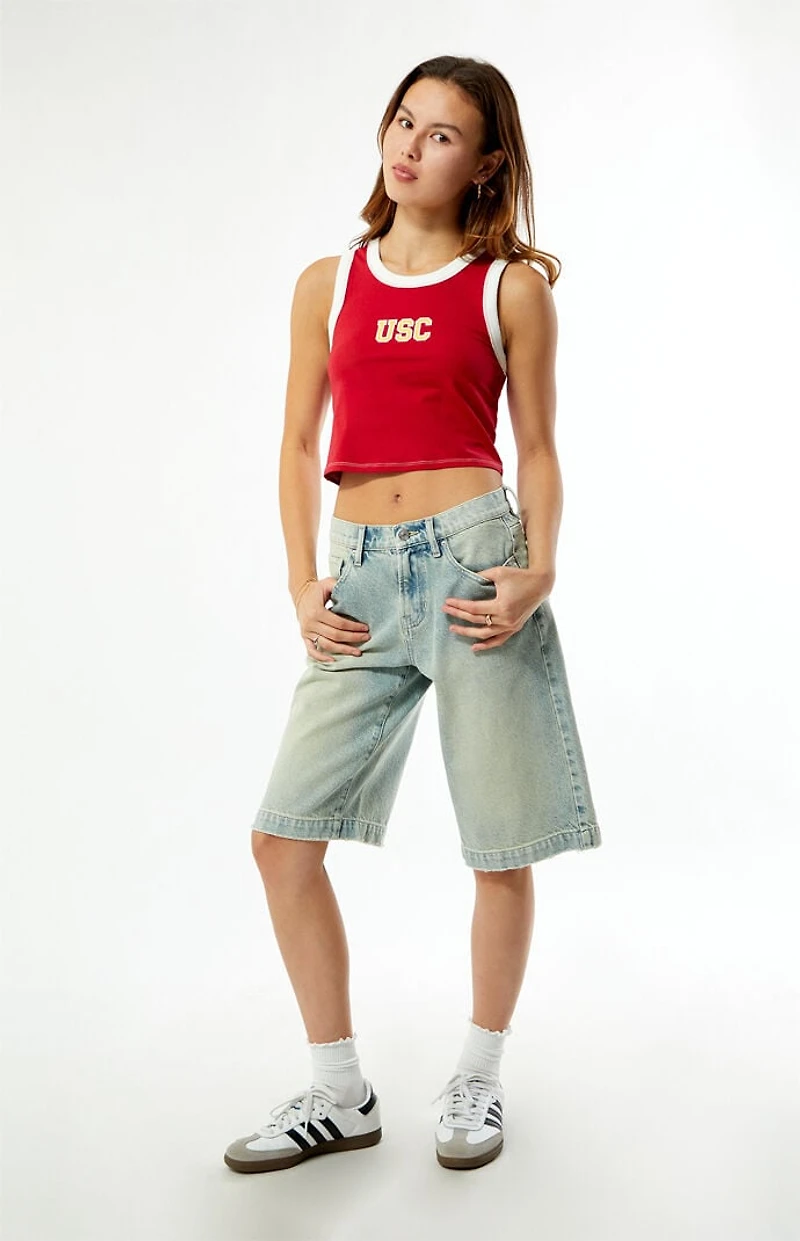 WILD COLLECTIVE x Pacsun USC Trojans Cropped Tank Top