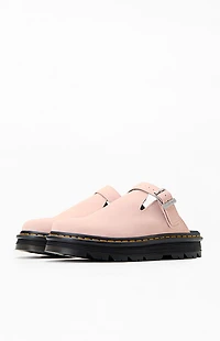 Dr Martens Zebzag Suede Slingback Platform Mules