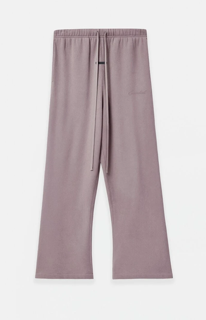 Fear of God ESSENTIALS Women's Faded Mauve Signature Classic Fit Flare Sweatpants