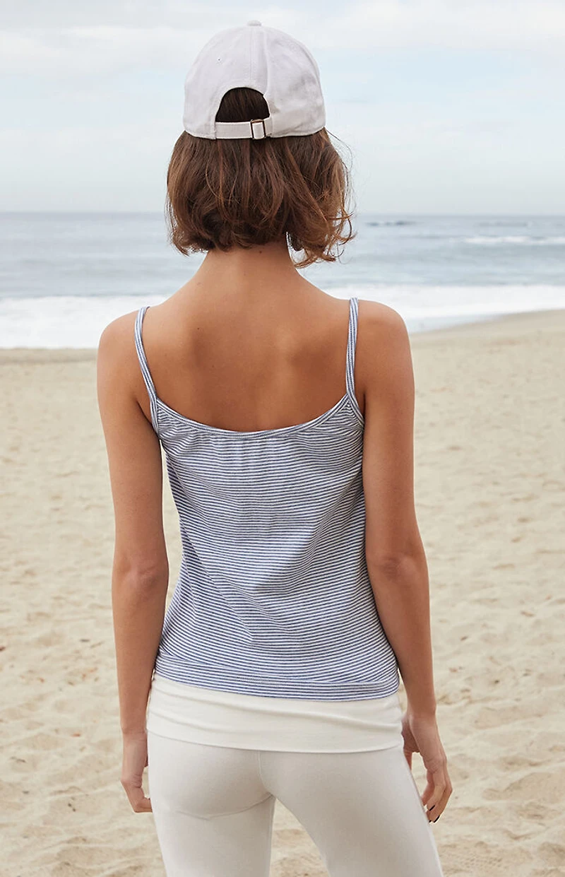 John Galt Striped Blue & White Tank Top