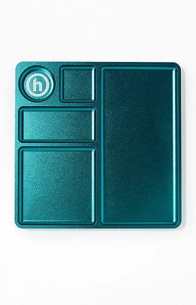 Hidden NY Teal Square Tray