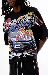 Pacsun Asphalt Reaper Cropped Boxy T-Shirt