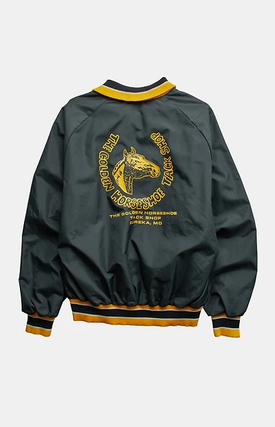 PS VINTAGE '80s The Golden Horseshoe Tack Shop Varsity Jacket