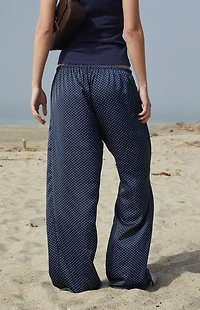John Galt Blue Polka Dot Anastasia Lounge Pants