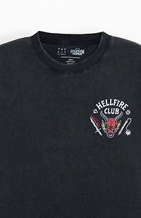 Netflix x Stranger Things Hellfire Club Cropped T-Shirt
