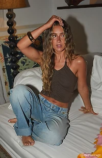 Beverly and Beck Sawyer Cinch Front Tank Top