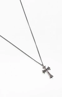 John Galt Silver Cross Necklace