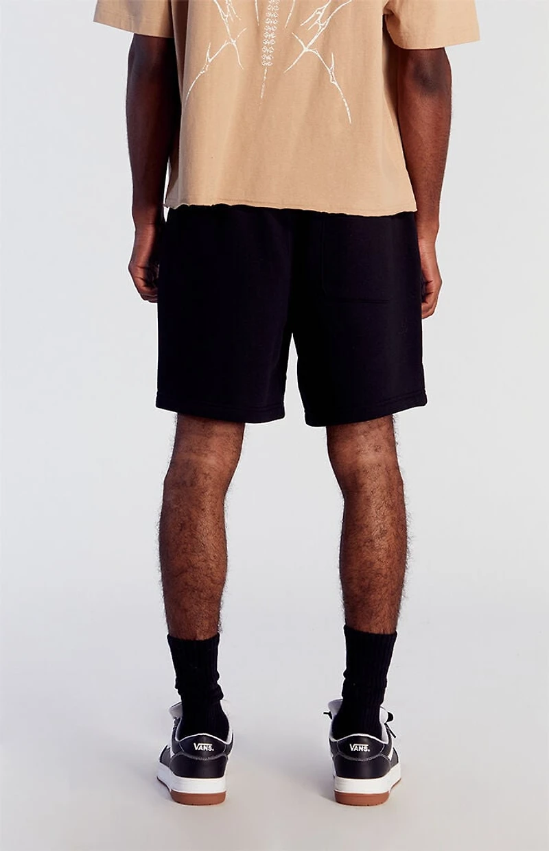 Pacsun Fleece Black Sweat Shorts