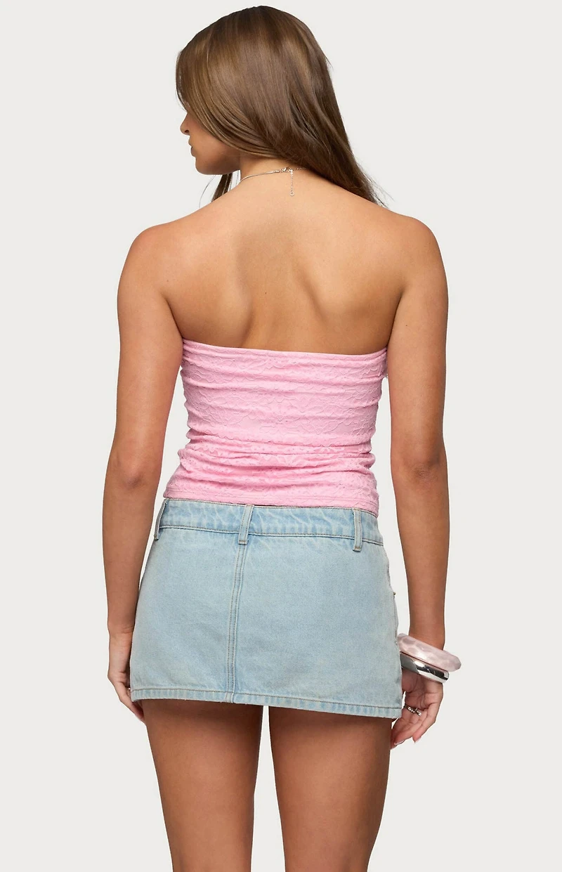 Edikted Eleanora Lace Tube Top