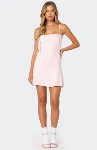 Edikted Fridah Ribbed Knit Mini Dress