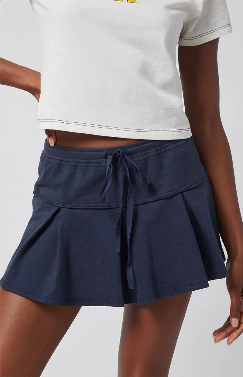 Pacsun Pleated Knit Mini Skirt