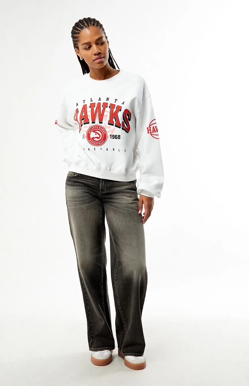 QORE Atlanta Hawks Crew Neck Sweatshirt