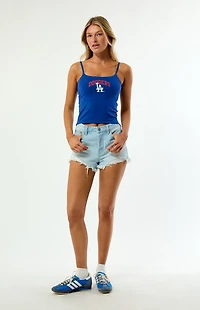 WILD COLLECTIVE x MLB LA Dodgers Sculpted Tank Top