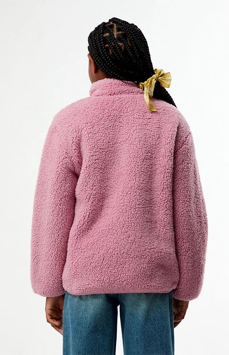 Pacsun Kids Pink Sherpa Jacket
