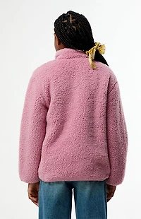 Pacsun Kids Pink Sherpa Jacket