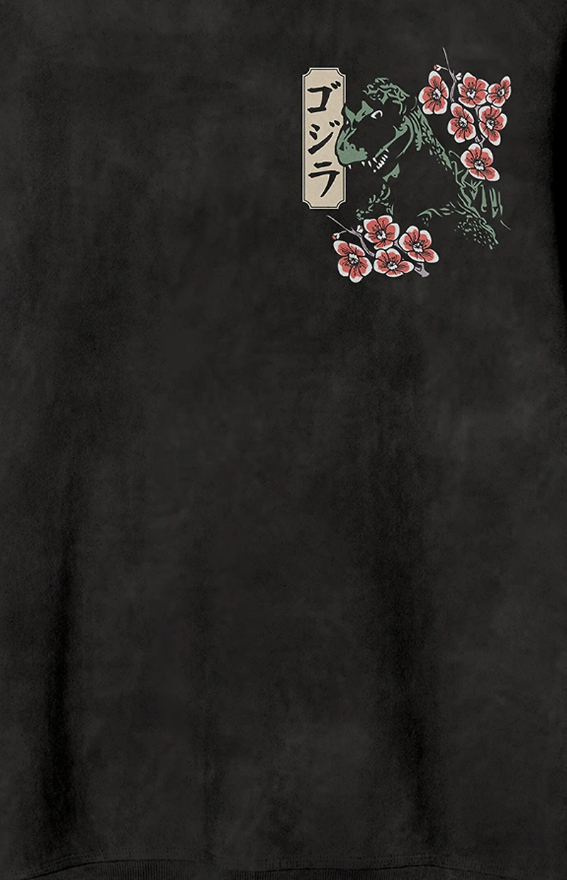 Godzilla Vintage-Inspired Crew Neck Sweatshirt