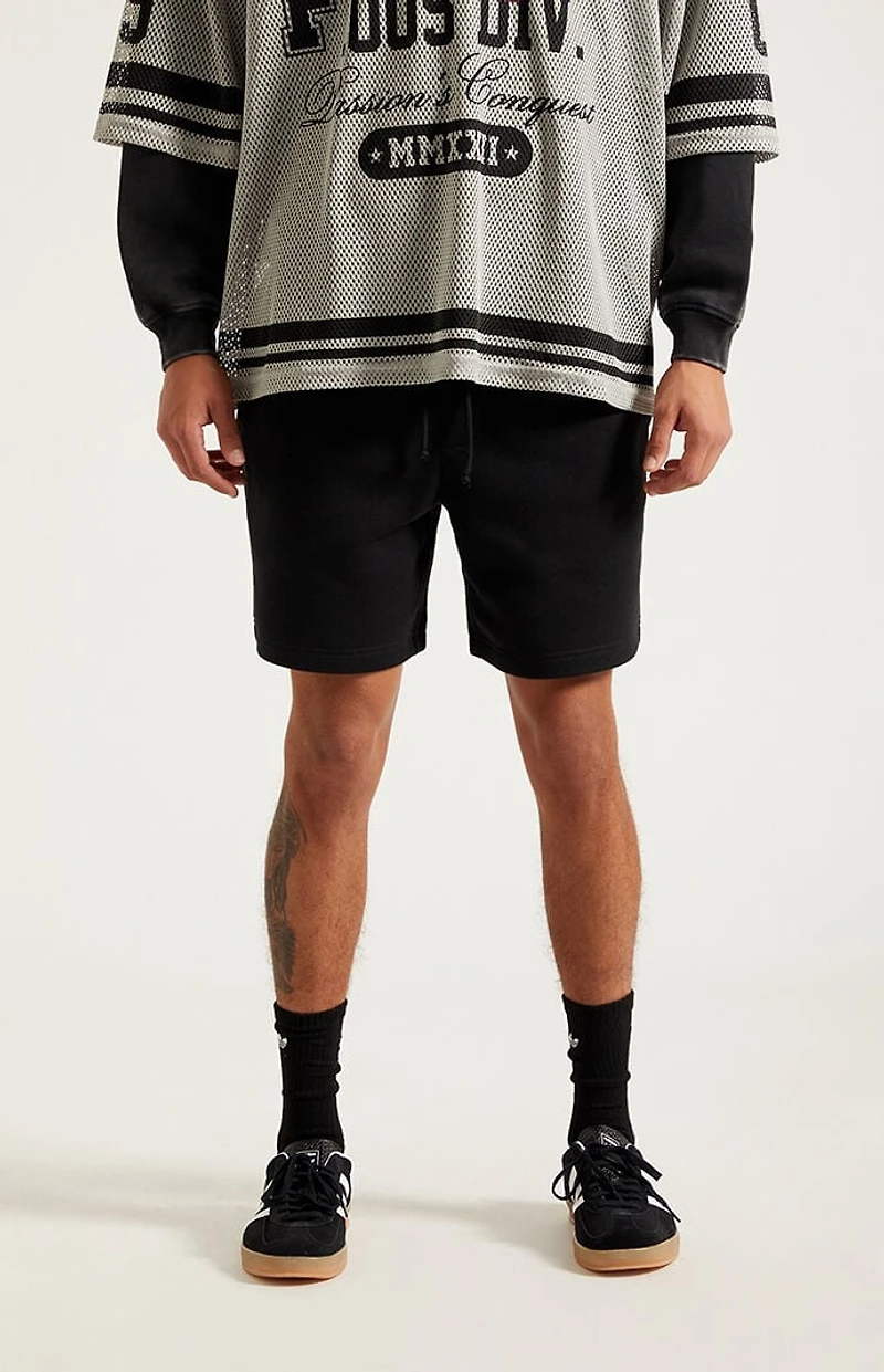 Pacsun Fleece Black Sweat Shorts