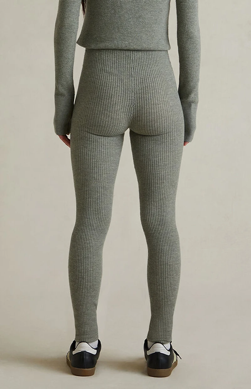 Fear of God ESSENTIALS Women's Concrete Heather Waffle Knit Leggings