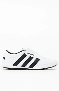 adidas Women's White & Black Tekwen Slip-On Sneakers