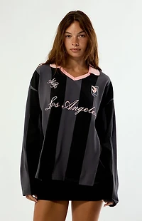 ANGEL CITY FC Striped Long Sleeve Soccer Jersey