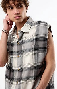 Pacsun Benson Flannel Cutoff Shirt