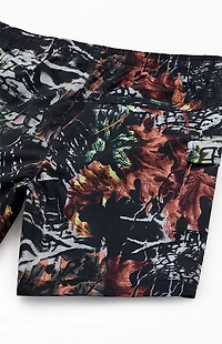 Pacsun Leaf Camo Cargo 6.5" Swim Trunks