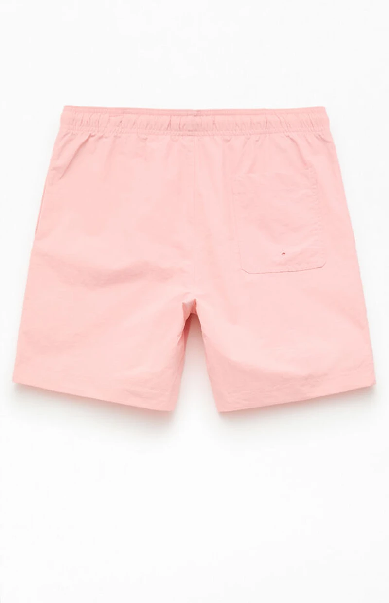 Pacsun Pink Collegiate 6.5" Swim Trunks