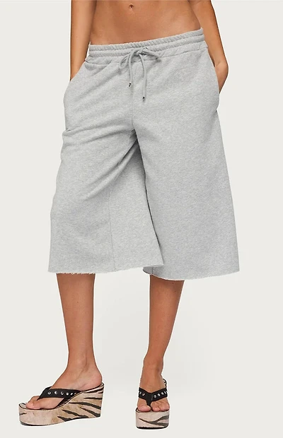 Edikted Camo Rush Oversized Bermuda Shorts