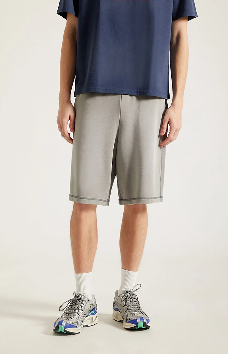 Pacsun Gray Fleece Baggy Sweat Shorts