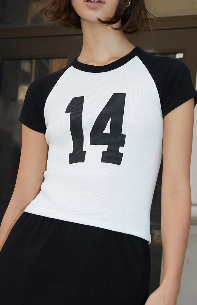 John Galt Bella 14 Ribbed Raglan T-Shirt