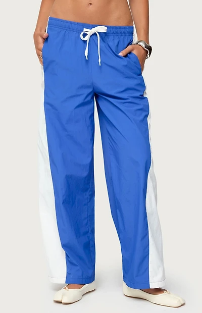 Edikted Jaye Contrast Panel Track Pants