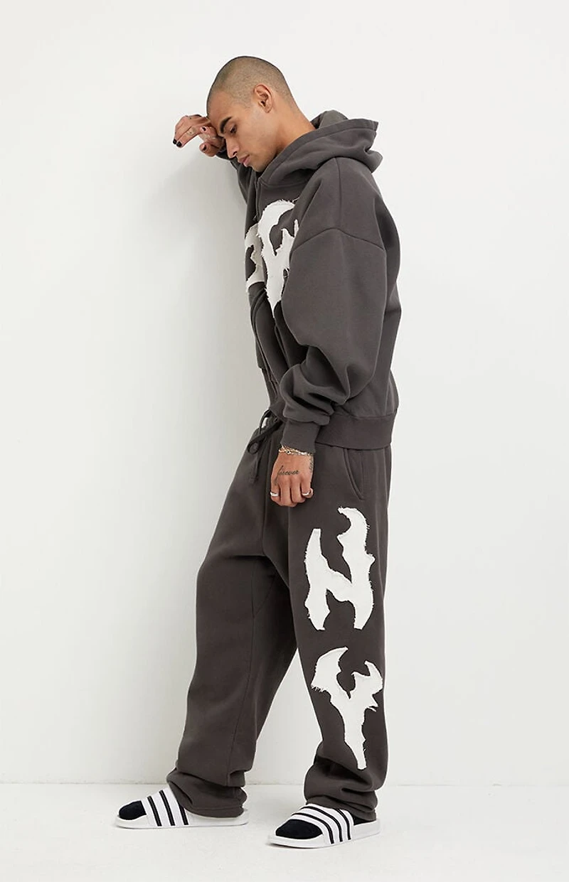 Pacsun NY Raw Applique Baggy Sweatpants