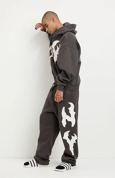 Pacsun NY Raw Applique Baggy Sweatpants