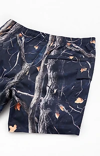 Pacsun Dark Leaf Camo 6.5" Swim Trunks