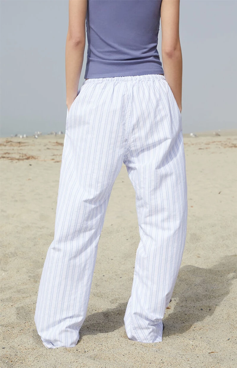 John Galt Blue & White Striped Anastasia Lounge Pants