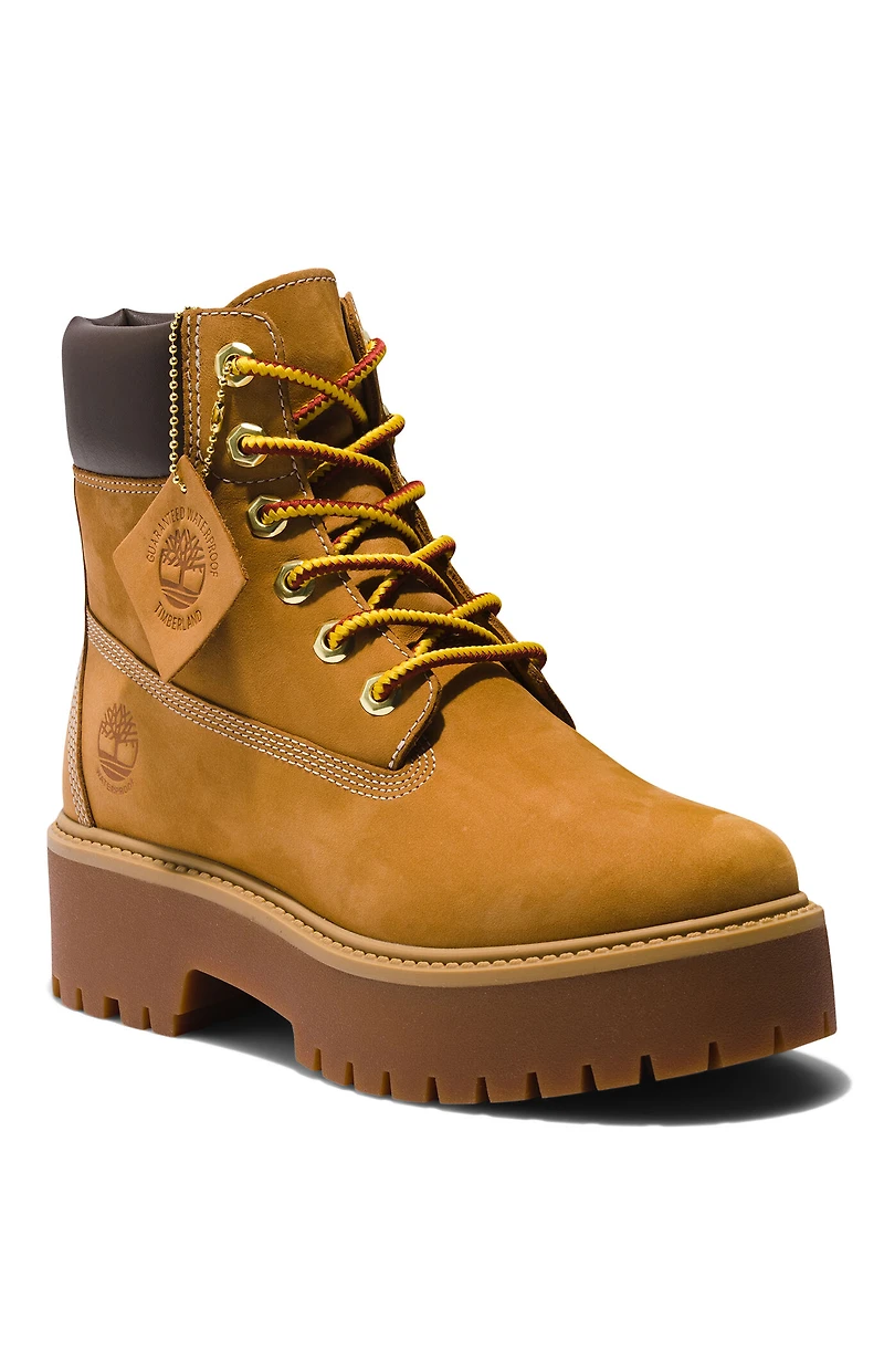 Timberland Women's Wheat Stone Street 6inch Lace-Up Waterproof Boots